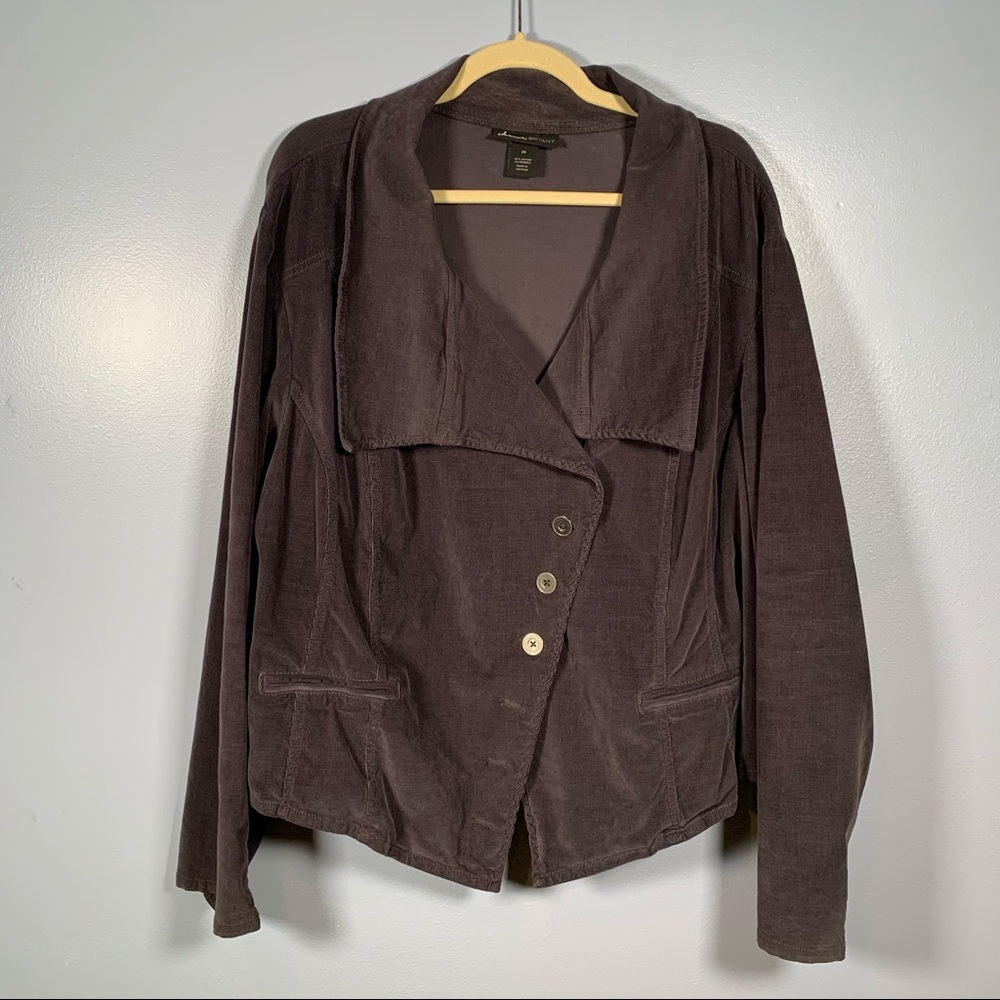 Lane Bryant Brown Corduroy Jacket